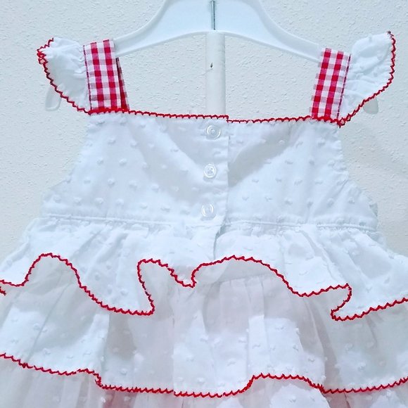 KIDS HEADQUARTERS RED GINGHAM SET SIZE 24M - Picture 7 of 13
